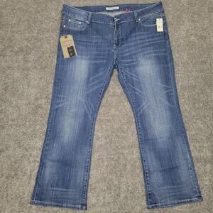 Stetson NWT 818 Distressed Western Hollywood Bootcut Jeans Womens Size 22 Short